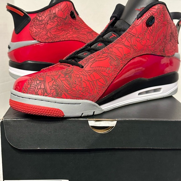 Jordan Red and Black Athletic Shoes main image 5